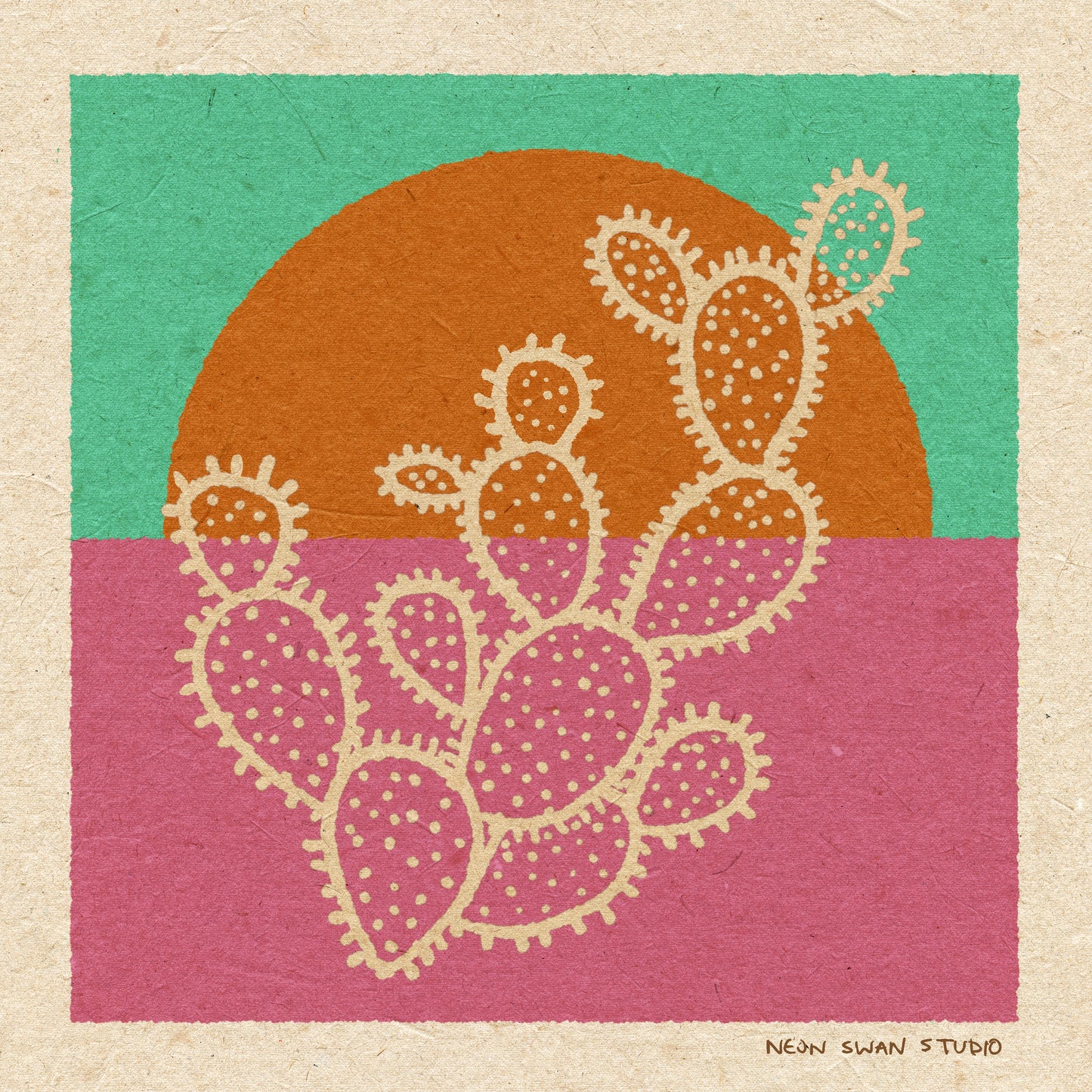 Prickly Pear Sunrise Giclée Print
