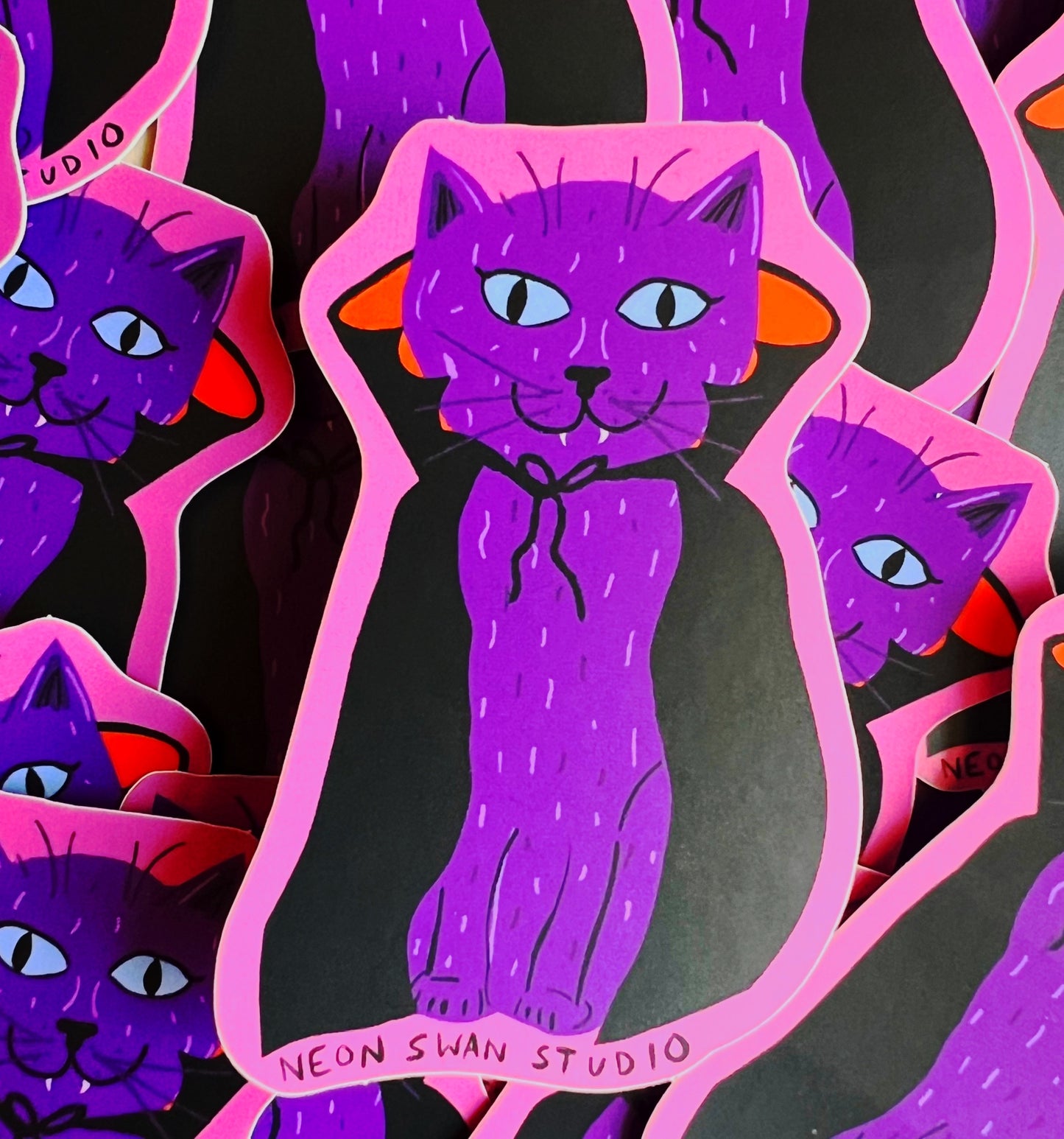 Vampire Cat Sticker
