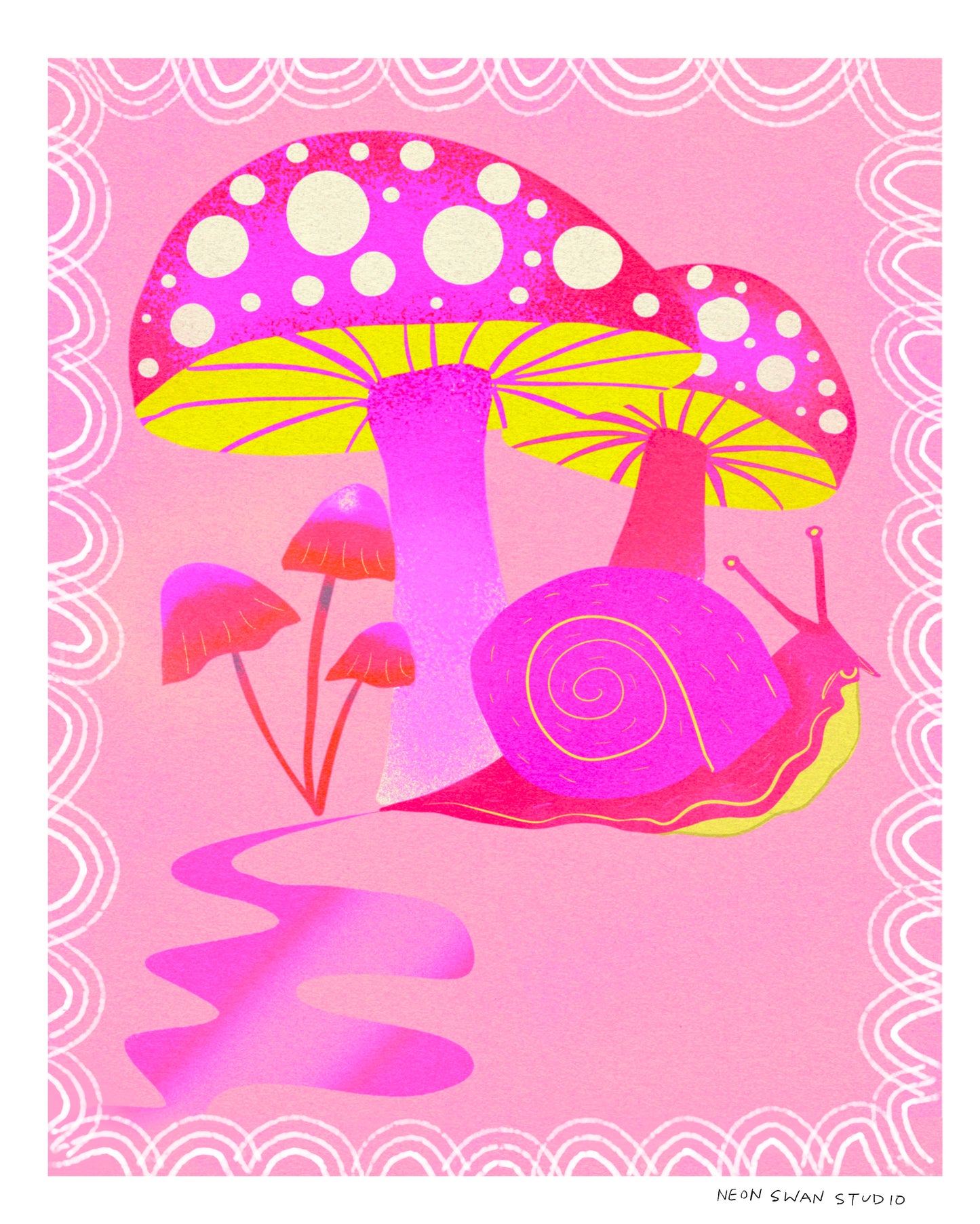 Mushroom Garden Giclée Print