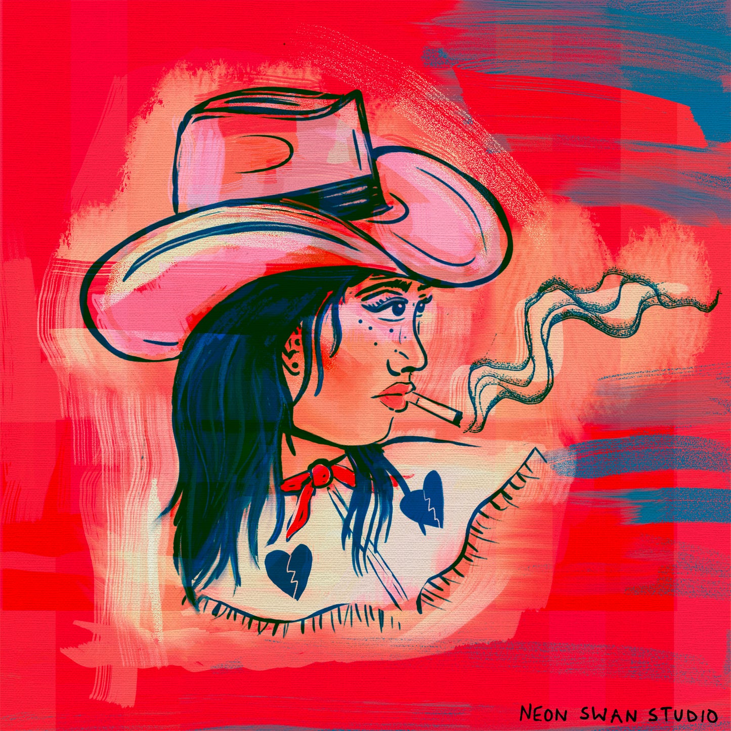 Honky-Tonk Heartbreaker Giclée Print